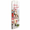 Floristik24 Murale LED Santa Claus &quot;Merry Christmas&quot; 21 × 60cm Pour batterie