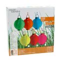 Lampion LED avec solaire 20cm orange | Floristik24.be
