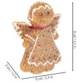 Figurine décorative artificielle de bonhomme en pain d'épice, 8 cm, 3 pièces | Floristik24.be
