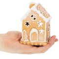 Porte-bougie chauffe-plat en forme de maison en pain d'épice, à poser et à utiliser comme décoration, 13 cm | Floristik24.be