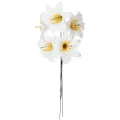 Lys artificiel blanc, sur fil