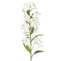 Floristik24 Lys blanc artificiel à longue tige fleurie, décoratif, 80 cm