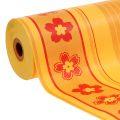Floristik24 Papier manchette motif floral 37,5cm 100m jaune, rouge