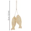 Décoration suspendue maritime pendentif déco poisson à suspendre H32cm | Floristik24.be