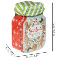 Boîte à biscuits en métal décorée d'un motif de Noël, 15 cm, lot de 2. | Floristik24.be
