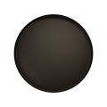 Plateau métal plateau bougie rond noir Ø20cm H2.5cm 2pcs | Floristik24.be