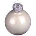 Mini boules de Noël verre vert nacre gris Ø3cm 22 pcs | Floristik24.be