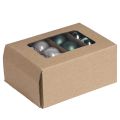 Mini boules de Noël verre vert