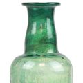 Floristik24 Mini vase bouteille en verre vase à fleurs vert Ø6cm H17cm