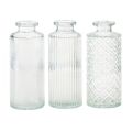 Floristik24 Mini vases vases bouteilles décoratifs en verre Ø5cm H13cm 3pcs