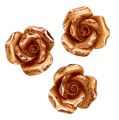 Floristik24 Mini roses en cuivre 4cm 8pcs