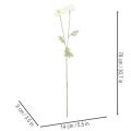 Coquelicot artificiel blanc à longue tige, 78 cm, lot de 3 | Floristik24.be