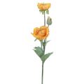 Floristik24 Fleurs artificielles Coquelicot Artificiel Coquelicot Décoratif Orange 48cm