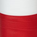 Ruban moiré pour couronne, ruban de deuil blanc et rouge, ruban décoratif 150 mm, ruban commémoratif à motif floral, taffetas d'acétate 25 m | Floristik24.be