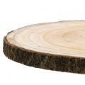 Floristik24 Tranche d&#39;arbre jacinthe des bois naturel Ø30-35cm 1pc