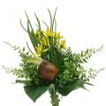 Floristik24 Bouquet de narcisses artificiel avec branches et oignons 38cm