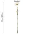Œillets artificiels avec tige pour bouquets et couronnes, 56 cm, lot de 8 | Floristik24.be