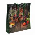 Floristik24 Sac shopping avec anses Légumes en plastique 38 × 10 × 39cm