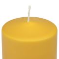 Floristik24 Bougie pilier PURE bougies Wenzel miel jaune 130/70mm