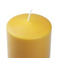Floristik24 Bougie pilier PURE bougies Wenzel miel jaune 130/60mm