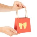 Papier pour sacs cadeaux à motif ruban, 12 cm, lot de 8 | Floristik24.be