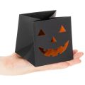 Pot de fleurs citrouille en sac en papier, décoration d'Halloween, 10 cm, lot de 6 | Floristik24.be