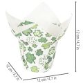 Pot de fleurs en papier à motif de trèfle, décoration de Nouvel An, 12 cm, lot de 12 | Floristik24.be