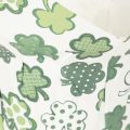 Pot de fleurs en papier à motif de trèfle, décoration de Nouvel An, 12 cm, lot de 12 | Floristik24.be