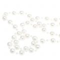 Floristik24 Collier de perles blanches 7m