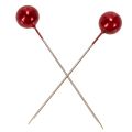 Epingles à perler rouge Ø10mm 60mm | Floristik24.be
