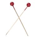 Épingles décoratives à tête de perle rouge pour fleuristes, Ø 4 mm, 40 mm, 150 pièces | Floristik24.be