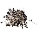 Floristik24 Épingles à fleurs à tête de perle noire, Ø 4 mm, 40 mm, 150 pièces