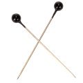 Épingles à fleurs à tête de perle noire, Ø 4 mm, 40 mm, 150 pièces | Floristik24.be