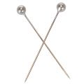 Épingles décoratives et florales à tête de nacre, argent, Ø 4 mm, 40 mm, 150 pièces | Floristik24.be