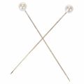 Épingles à tête de nacre Ø6 mm 65 mm blanches | Floristik24.be