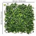 Tapis de lierre artificiel vert 60x60 cm pour décoration murale | Floristik24.be