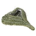 Floristik24 Cœur de plante naturelle pour l'art floral avec feuille d'aluminium, 25 cm