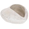 Floristik24 Pot de fleurs en forme de cœur, en pierre reconstituée, pot décoratif, 17 cm