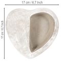Pot de fleurs en forme de cœur, en pierre reconstituée, pot décoratif, 17 cm | Floristik24.be