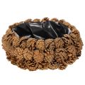 Floristik24 Pot de plantation rond en pomme de pin, 30 cm