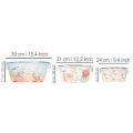Pots de fleurs, printemps, jardinières pour fleurs/oiseaux, récipient ovale en métal L39/31/24,5 cm, lot de 3 | Floristik24.be