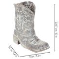 Bottes de cowboy décoratives pour jardinage, 24 cm | Floristik24.be