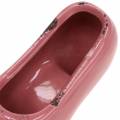 Floristik24 Jardinière chaussure femme céramique rose, rose, crème assortie 14 × 5cm H7cm 6pcs