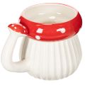 Mug en céramique décoré d'amanite tue-mouches, 10 cm | Floristik24.be