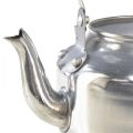 Floristik24 Cache-pot métal décoratif cruche d&#39;eau argent vintage Ø15cm