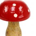 Floristik24 Toadstool en bois rouge 15,5cm