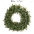 Couronne artificielle de branches de pin avec petites pommes de pin, 40 cm | Floristik24.be