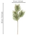 Branches de pin artificielles décoratives pour compositions florales, 39 cm, lot de 6 | Floristik24.be