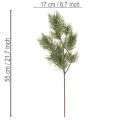 Branche de pin artificielle imitant une branche de sapin décorative, 55 cm, lot de 3 | Floristik24.be