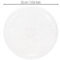 Bol rond décoratif transparent avec pied, 32 cm | Floristik24.be
